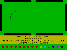 Spectrum Snooker (1983)(Artic Computing)
